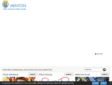 Tablet Screenshot of ccas-menton.fr